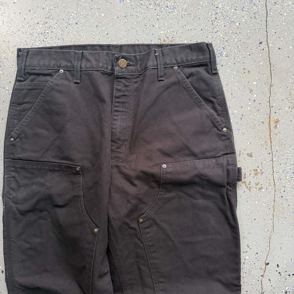 Carhartt Double Knee Pants 33x30 B01-BLK Carpenter Pants - Picture 7 of 7